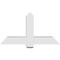 Ekena Millwork Eugene Architectural Grade PVC Gable Bracket, 48"W x 26"H x 6"D x 6"F, 13/12 Pitch GBP048X26X0606EUG00 - alternate 5